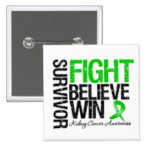 Le combat de survivant de Cancer de rein croient l Badges Avec Agrafe