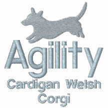 Le corgi de Gallois de cardigan d'agilité a brodé  Sweat-shirt Brodé