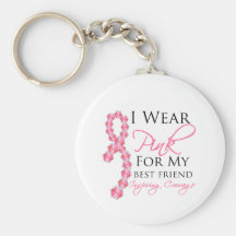 Le courage de inspiration du meilleur ami - cancer porte-clé