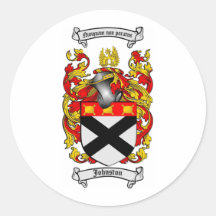 LE CREST DE FAMILLE DE JOHNSTON - MANTEAU DE JOHNS ADHÉSIF