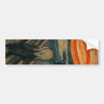 Le cri perçant - Edvard Munch Adhésif Pour Voiture