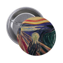 Le cri perçant par Edvard Munch, expressionisme vi Pin's Avec Agrafe