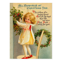 Le cru badine des cartes postales de Noël