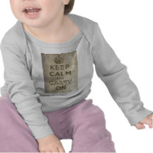 Le cru gardent le calme et continuent t-shirt