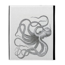 Le cru nautique de poulpe de steampunk kraken le d coque folio iPad