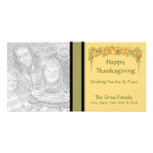 Le cru personnalisé porte des fruits bon thanksgiv photocartes