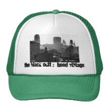 Le culte noir : Chapeau de camionneur de maille Casquette