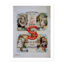 "Le cycle d'une annonce vintage de chanteur de siè Cartes Postales