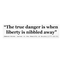 Le danger vrai est quand la liberté est grignotée  photo