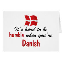 Le danois humble carte de vœux
