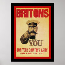 Le ~ de Britanniques joignent l'armée de votre pay Posters