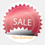 Le ~ de vente annoncent vos affaires ! autocollant