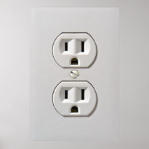 Le débouché de courant électrique branchent affiches