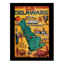 Le Delaware l'état de diamant Carte Postale