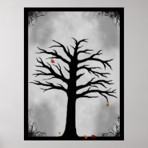 Le dernier feuille d'automne - affiche éffrayante 