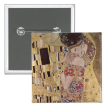 Le détail de baiser - Gustav Klimt Badge Avec Épingle