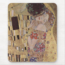 Le détail de baiser - Gustav Klimt Tapis De Souris