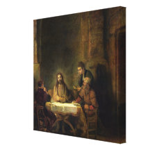 Le dîner chez Emmaus, 1648 Toile Tendue