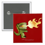 Le dinosaure ou le dragon badine l'art avec Loston Badges Avec Agrafe