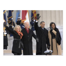 Le ^ d'Obamas le Bidens Carte Postale
