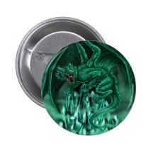 Le dragon mena�ant - pin's avec agrafe