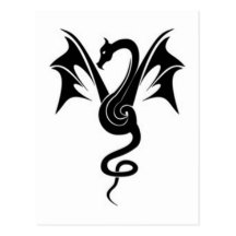 Le dragon noir - carte postale
