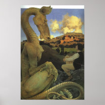 Le dragon réticent, Maxfield Parrish Poster