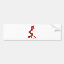 LE DRAGON ROUGE 1.PNG AUTOCOLLANT POUR VOITURE