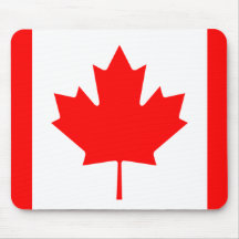 Le drapeau canadien - souvenir du Canada Tapis De Souris