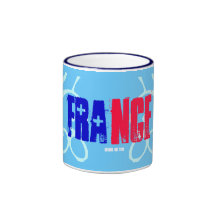 Le drapeau français colore le bleu blanc rouge mugs