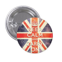 Le drapeau vintage d'Union Jack gardent le calme e Pin's