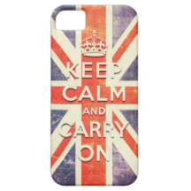Le drapeau vintage d'Union Jack gardent le calme e Coque iPhone 5