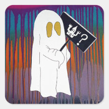 Le fantôme délaissé. autocollants