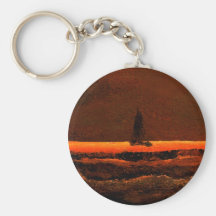 Le fantôme navigue l'art d'océan de navigation de  porte-clefs