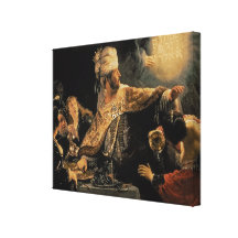 Le festin c.1636-38 du Belshazzar Impressions Sur Toile