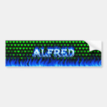 Le feu d'Alfred et conception bleus d'adhésif pour Autocollant Pour Voiture
