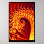 Le feu de fractale affiche