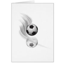 le football carte de vœux