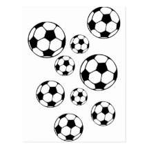 Le football carte postale