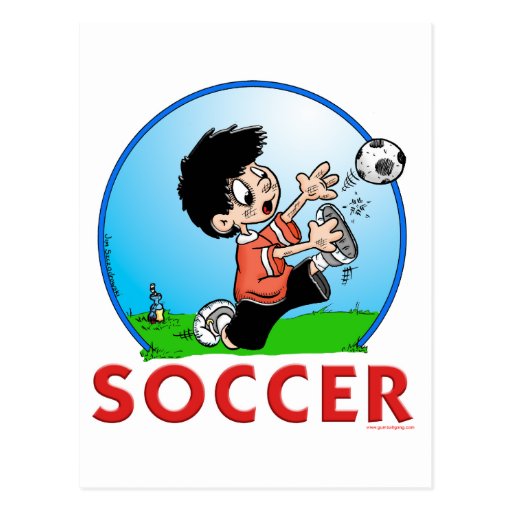 Le football carte postale