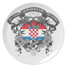 Le football Croatie Assiette Pour Soirée
