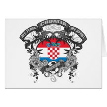 Le football Croatie Carte De Vœux