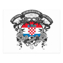 Le football Croatie Cartes Postales