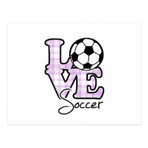 Le football d'amour cartes postales
