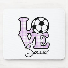Le football d'amour tapis de souris