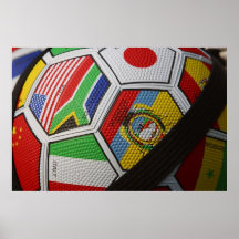 Le football de coupe du monde affiche