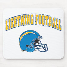Le football de foudre tapis de souris