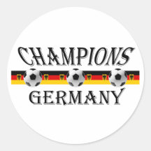 Le football de l'Allemagne soutient le T-shirts et Adhésifs Ronds