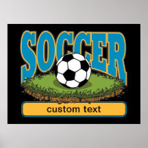 Le football fait sur commande affiches