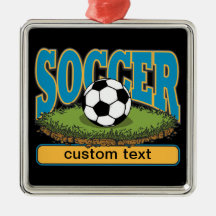 Le football fait sur commande ornements
